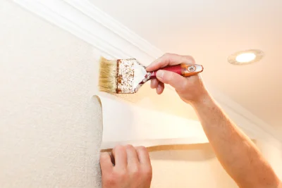 Pose de papier peint à Meysse — revêtements muraux et toiles de verre